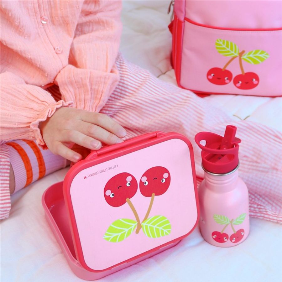 Botella infantil acero 350 ml Mini Cerezas - Nanetes