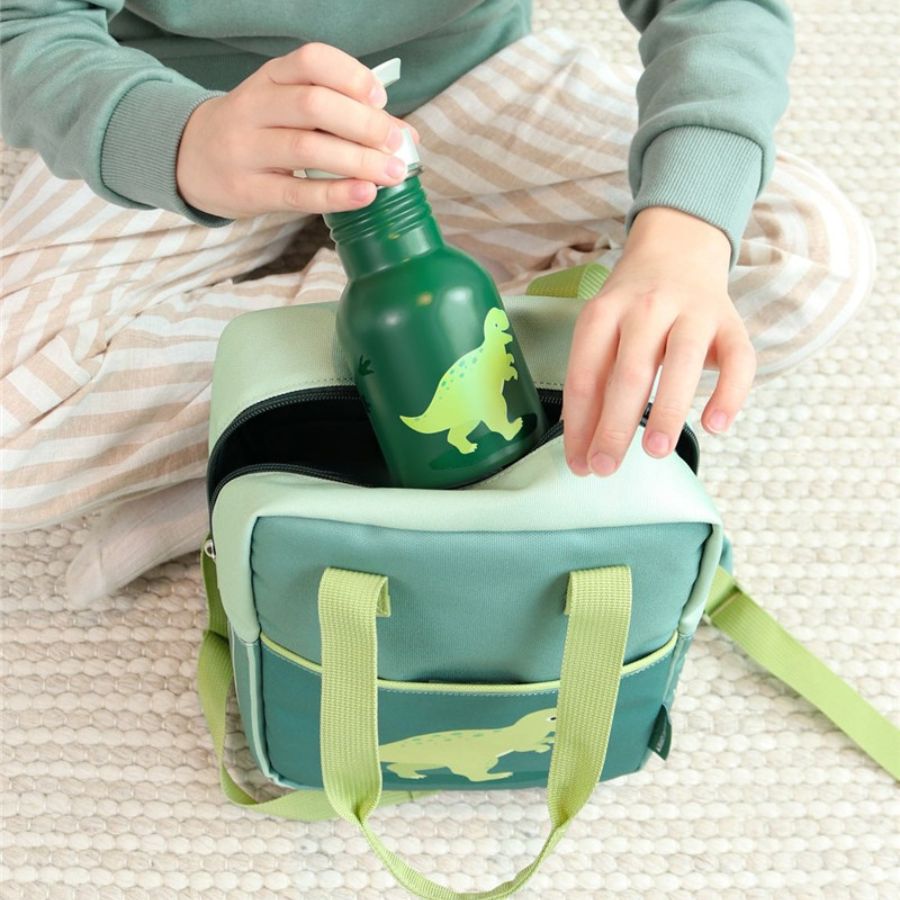 Botella infantil acero 350 ml Mini Dinosaurio - Nanetes
