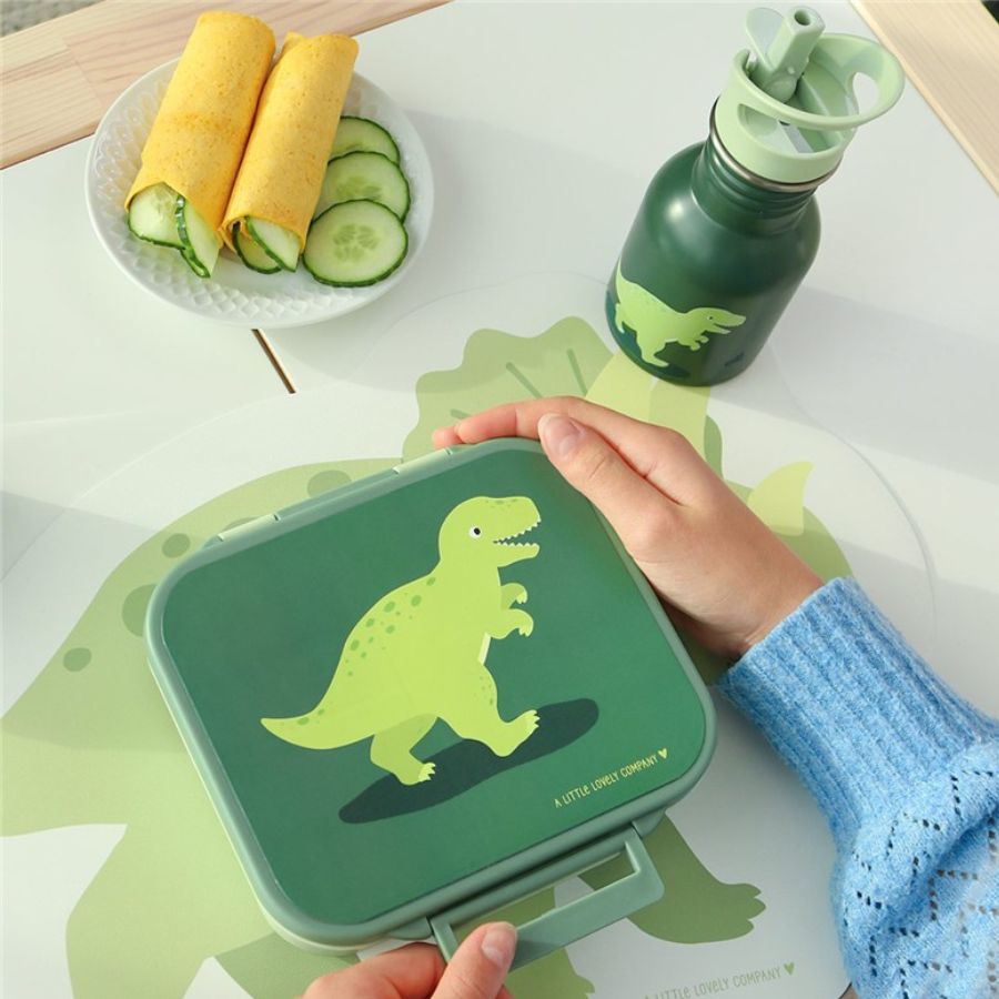 Botella infantil acero 350 ml Mini Dinosaurio - Nanetes