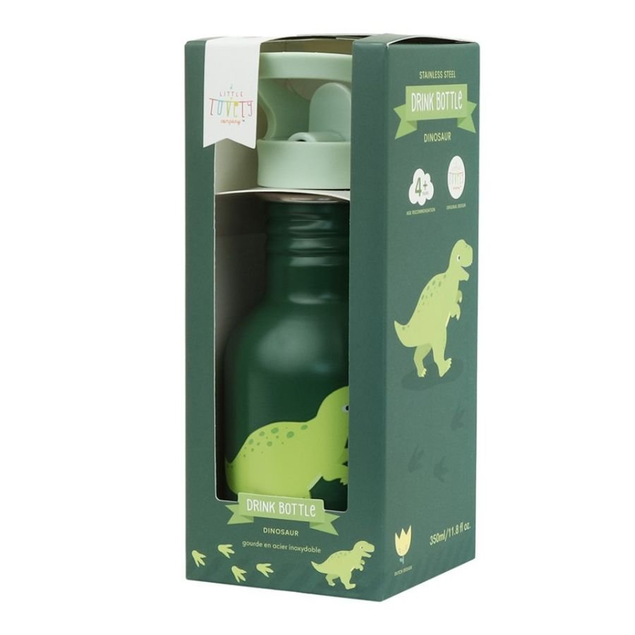 Botella infantil acero 350 ml Mini Dinosaurio - Nanetes