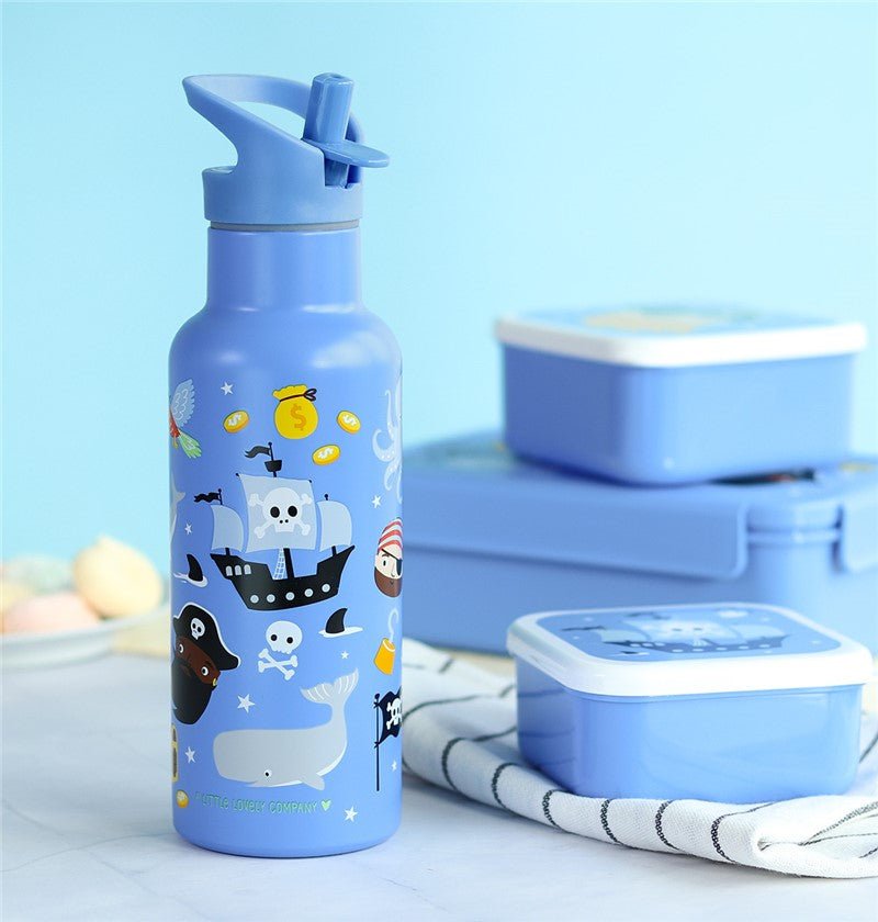 Botella infantil acero 500 ml Piratas - Nanetes