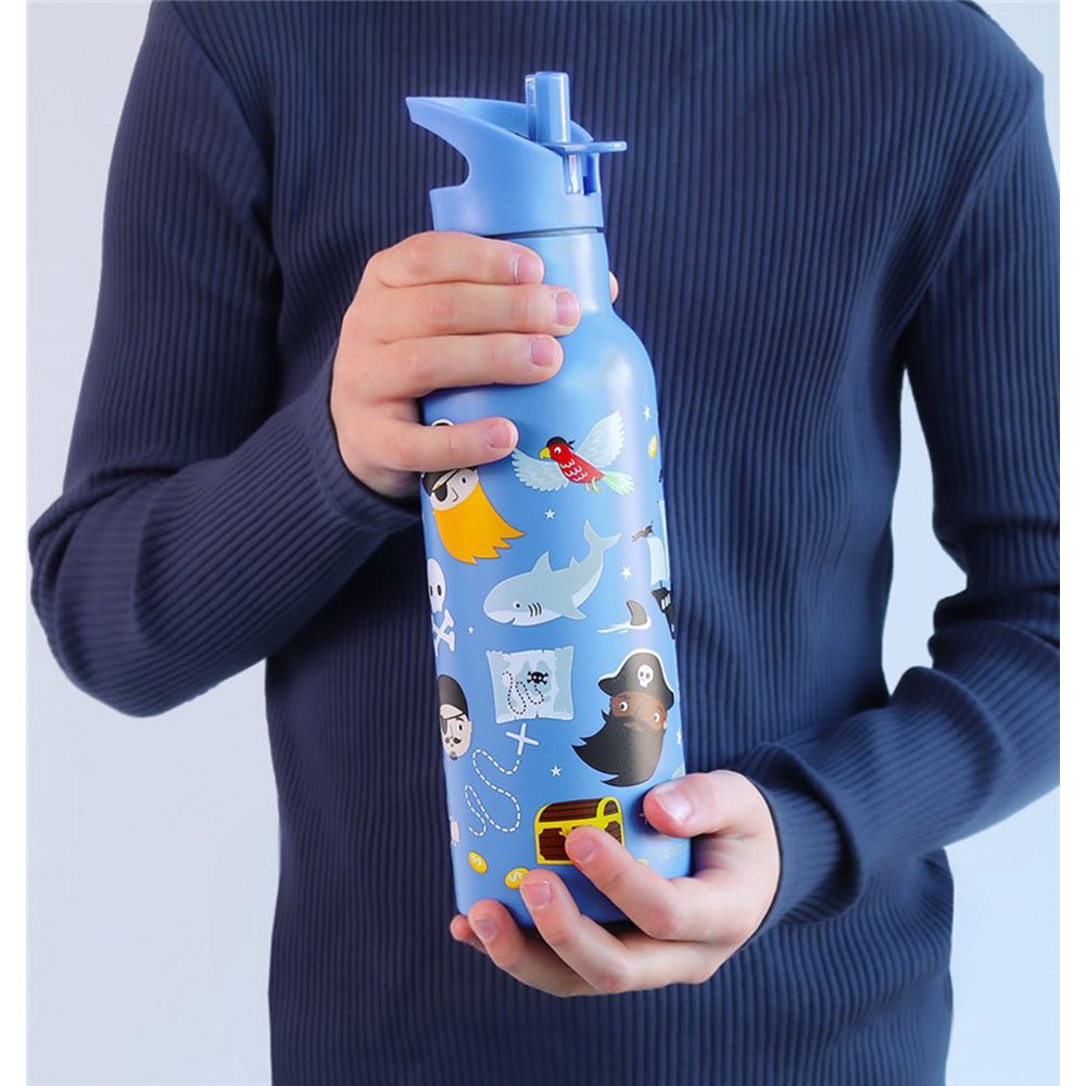 Botella infantil acero 500 ml Piratas - Nanetes