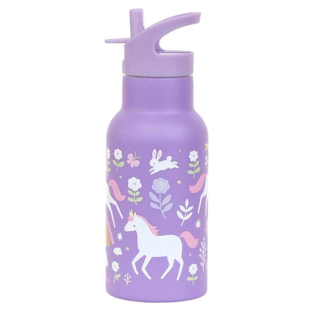 Botella infantil acero 350 ml Unicornio - Nanetes