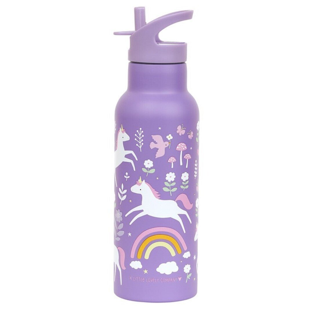 Botella infantil acero 500 ml Unicornios - Nanetes