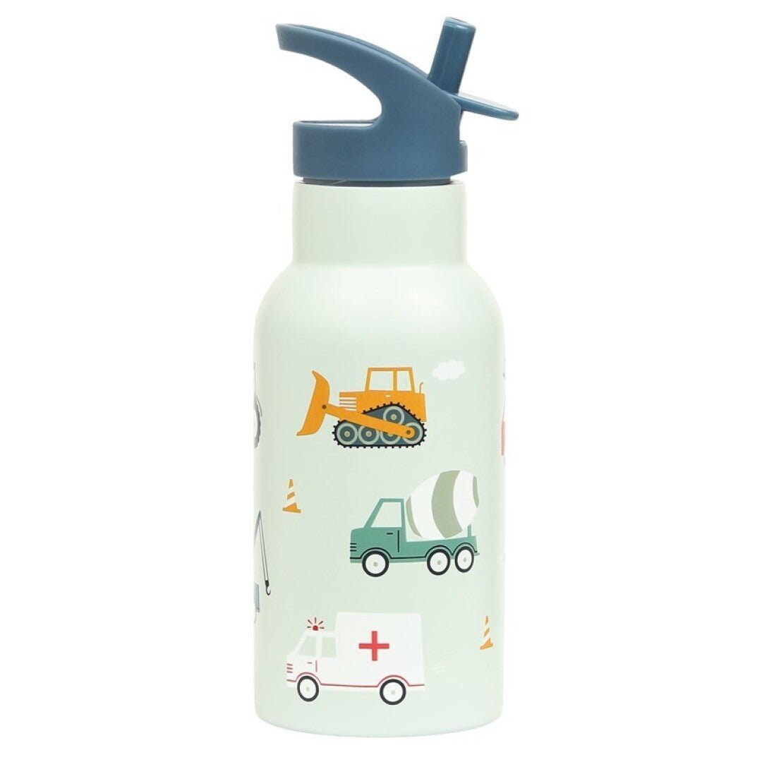 Botella infantil acero 350 ml Vehiculos - Nanetes
