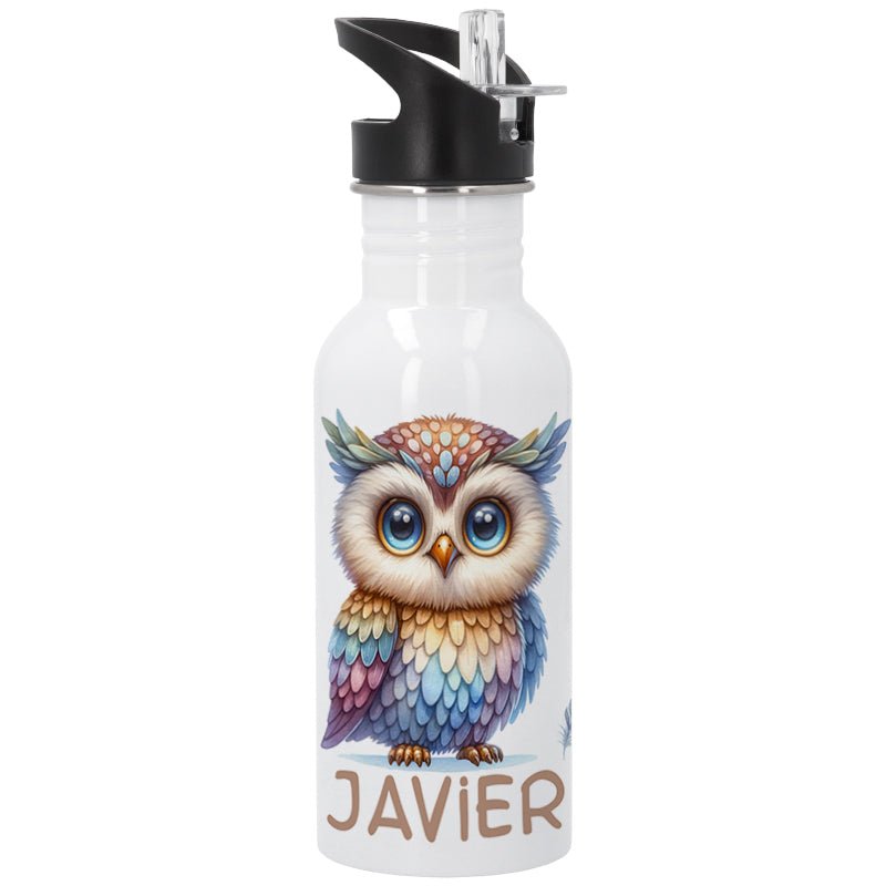 Botella infantil personalizada Buho Nanetes - Nanetes