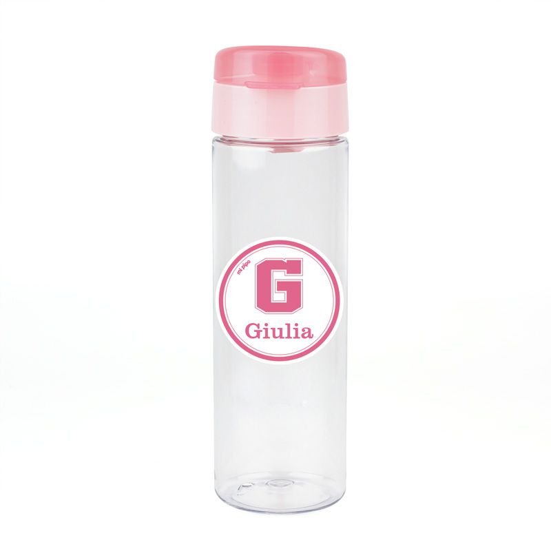 Botella Infantil Personalizada School rosa - Nanetes