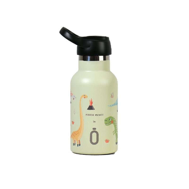Botella térmica Runbott Dinos verde - Nanetes