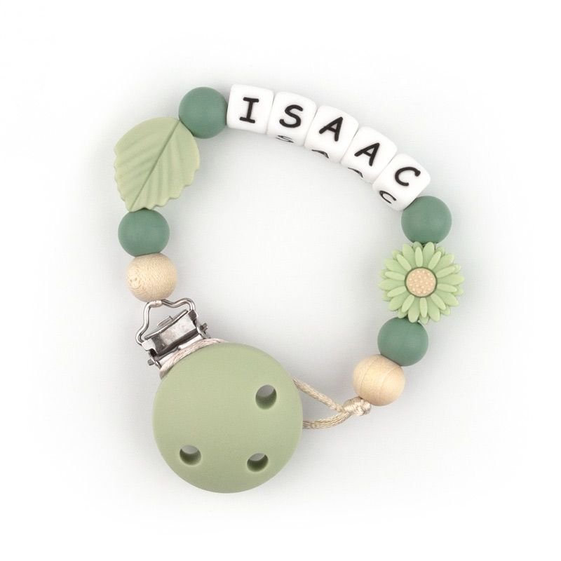 Chupetero Silicona Personalizado Nature Verde - Nanetes