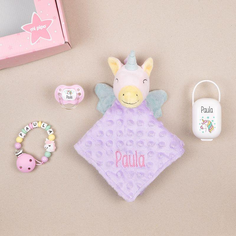 Caja Regalo Bebé Personalizada Unicornio - Nanetes #