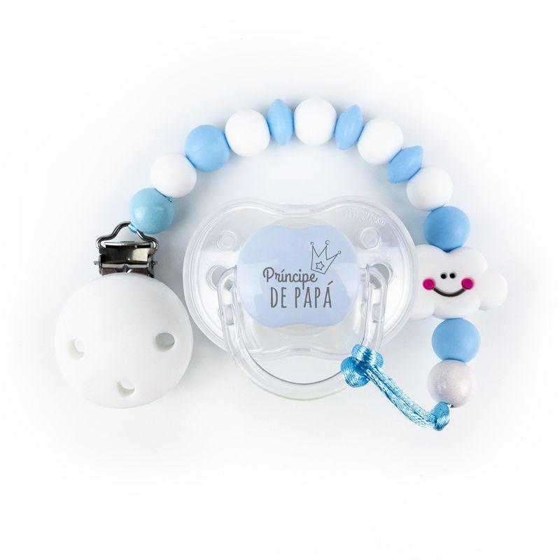 Chupete y Chupetero Príncipe de papá - Nanetes #