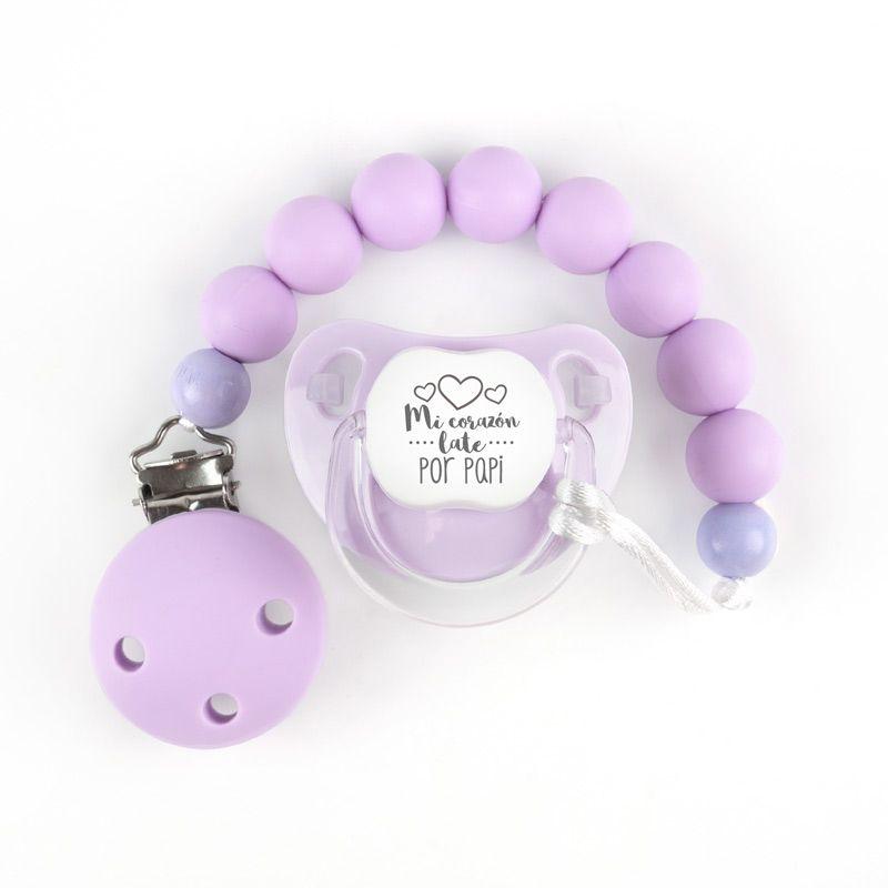 Chupete y Chupetero Mi corazón late - Nanetes #