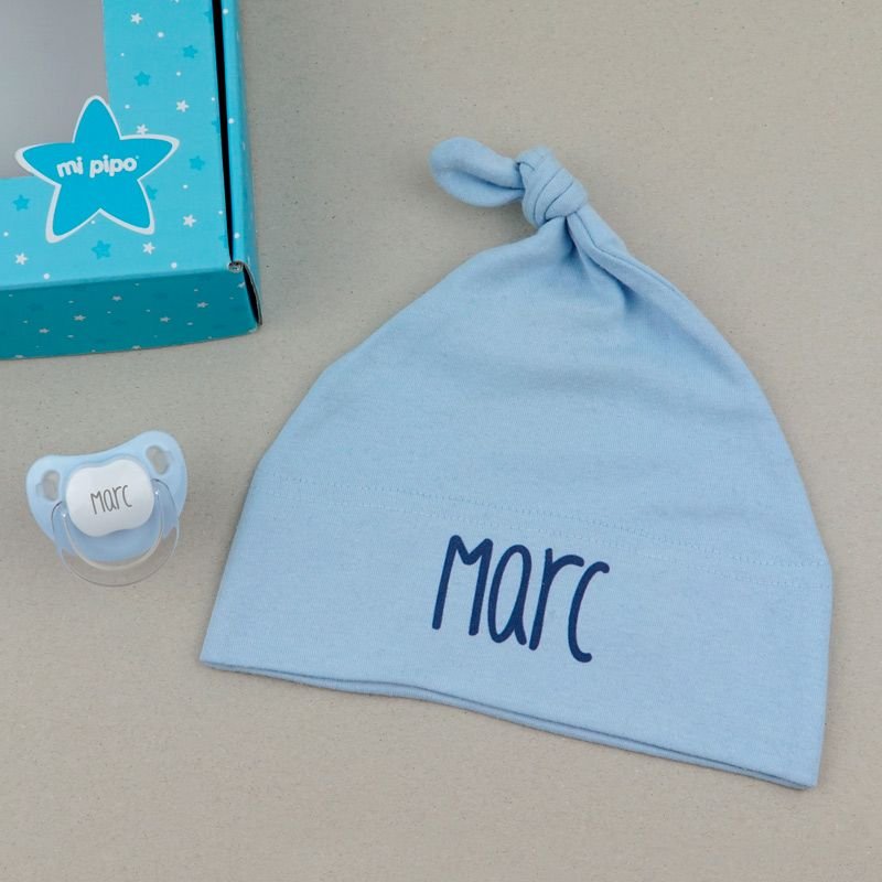 Caja Regalo Bebé Personalizada Duende Azul - Nanetes