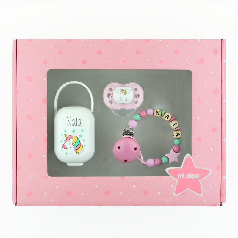 Caja Regalo Bebé Personalizada Unicornio - Main Image