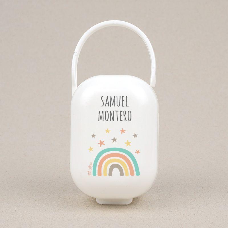Caja Portachupetes Personalizada Arco Iris - Nanetes #