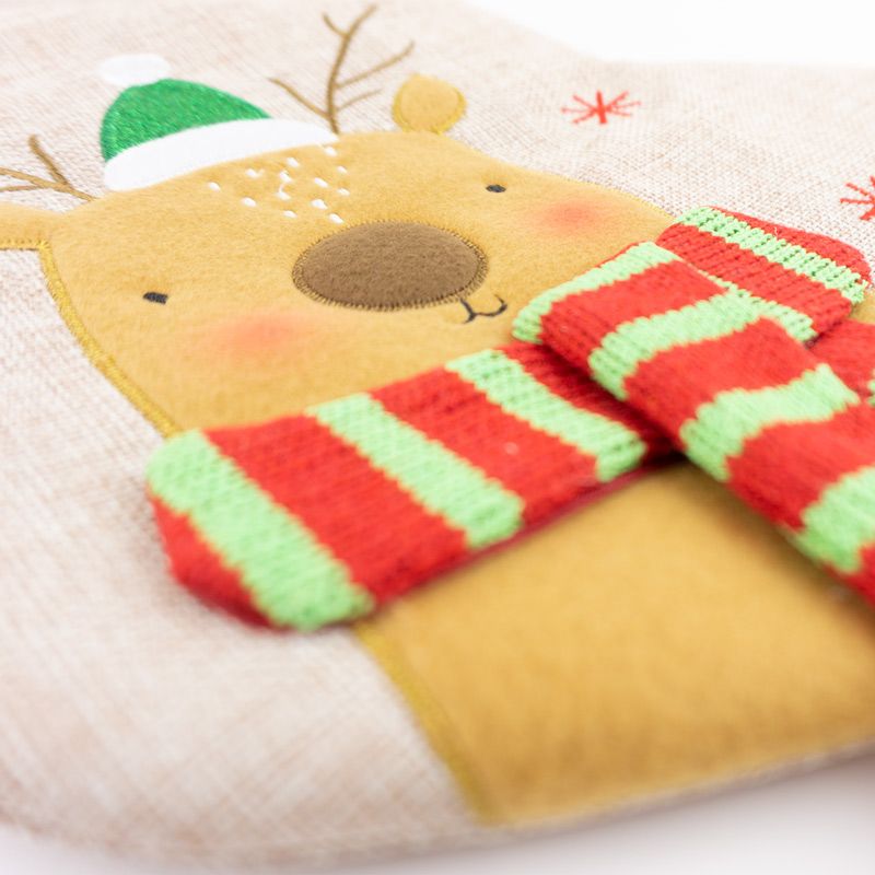 Calcetín Navidad Personalizado Reno - Nanetes