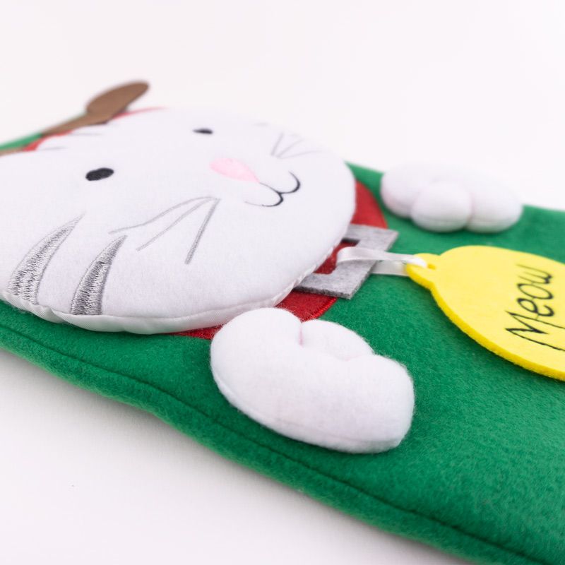 Calcetín Navidad Personalizado Gatito - Nanetes
