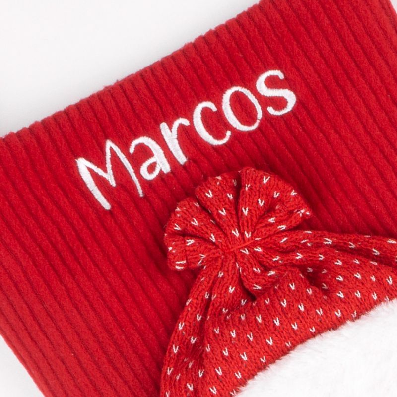 Calcetin Navideño Personalizado Muñeco Nieve - Nanetes