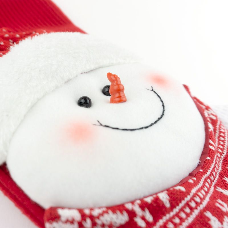 Calcetin Navideño Personalizado Muñeco Nieve - Nanetes