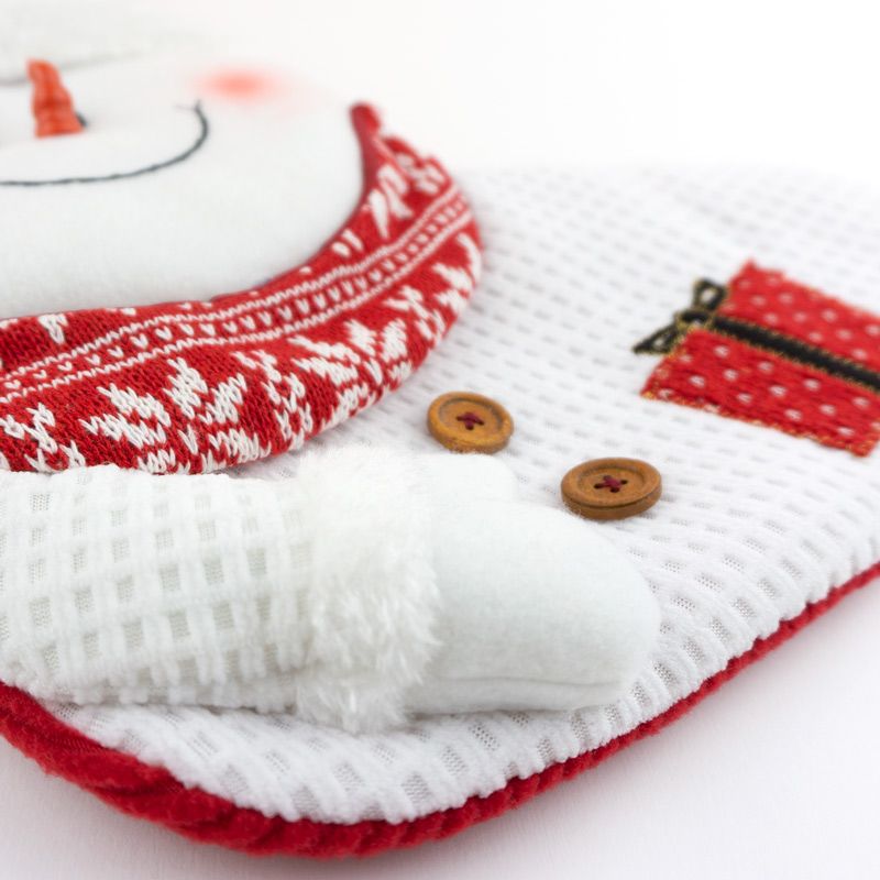 Calcetin Navideño Personalizado Muñeco Nieve - Nanetes