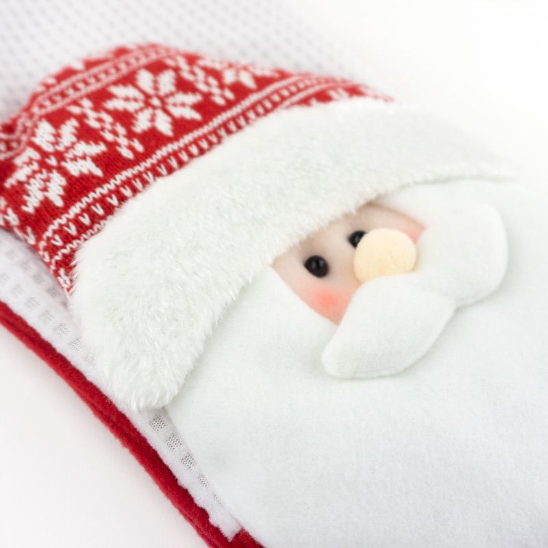 Calcetin Navideño Personalizado Punto Papa Noel - Nanetes