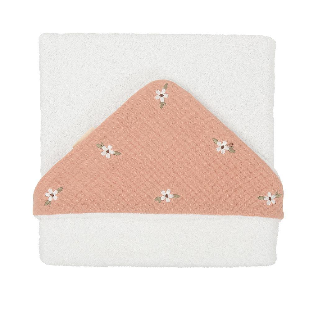 Capa baño Bebé Bambú Flores - Nanetes #