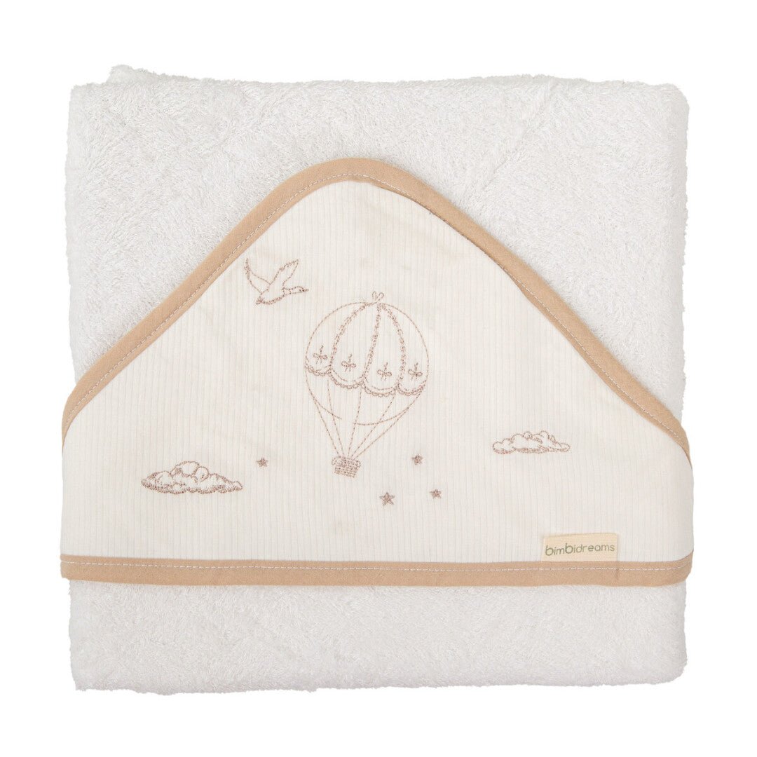 Capa baño Bebé Noe bordada Bimbi - Nanetes