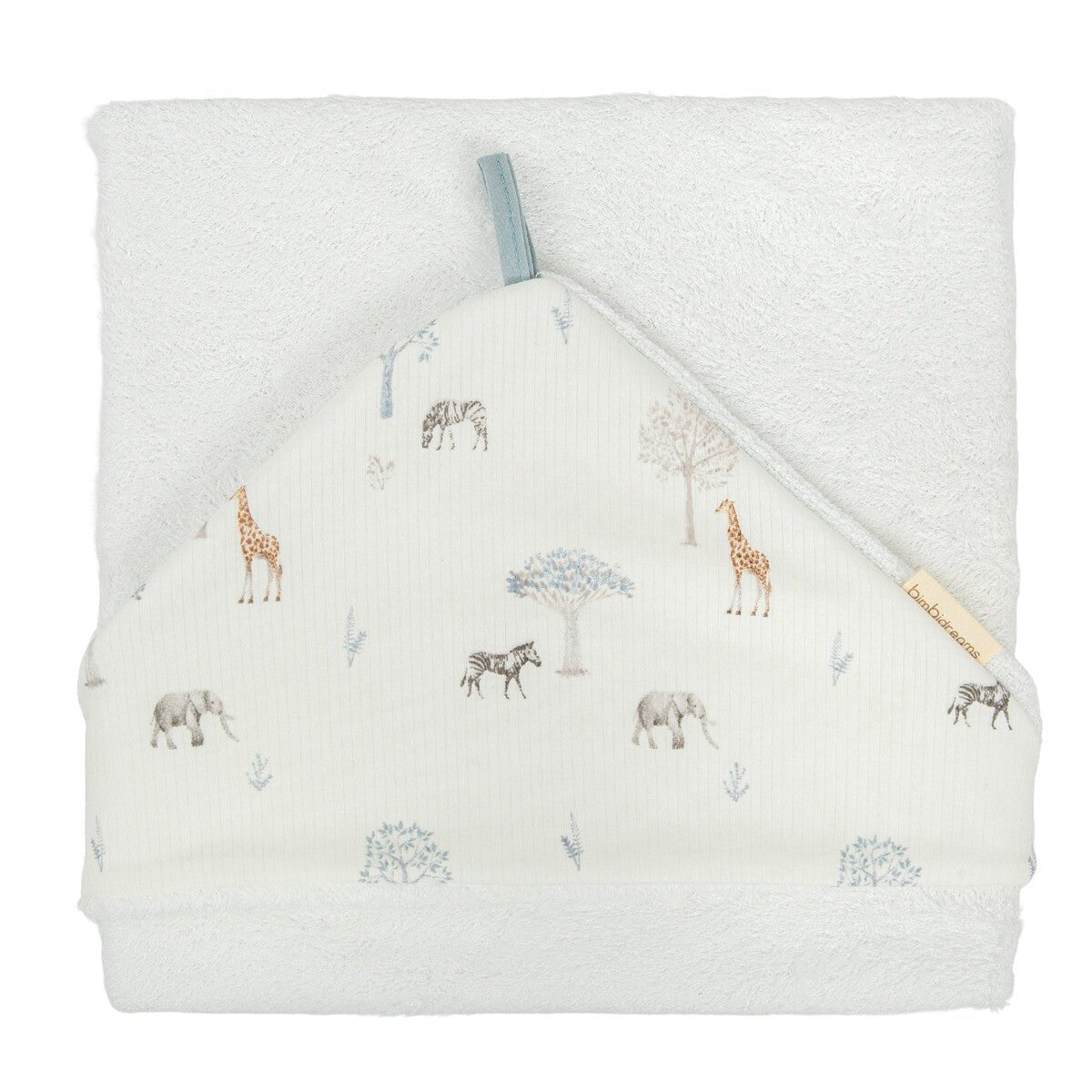 Capa baño Bebé Tanzania Blanco Bimbi - Nanetes