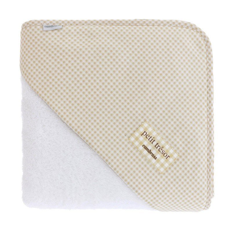 Capa baño Bebé Mini Vichy beige - Nanetes