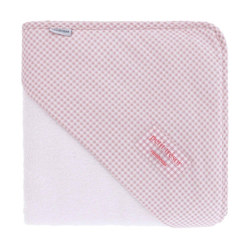 Capa baño Bebé Mini Vichy rosa - Nanetes