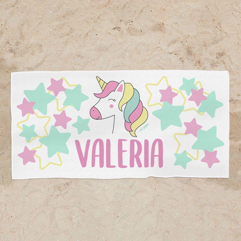 Toalla Ducha Personalizada Unicornio - Nanetes #