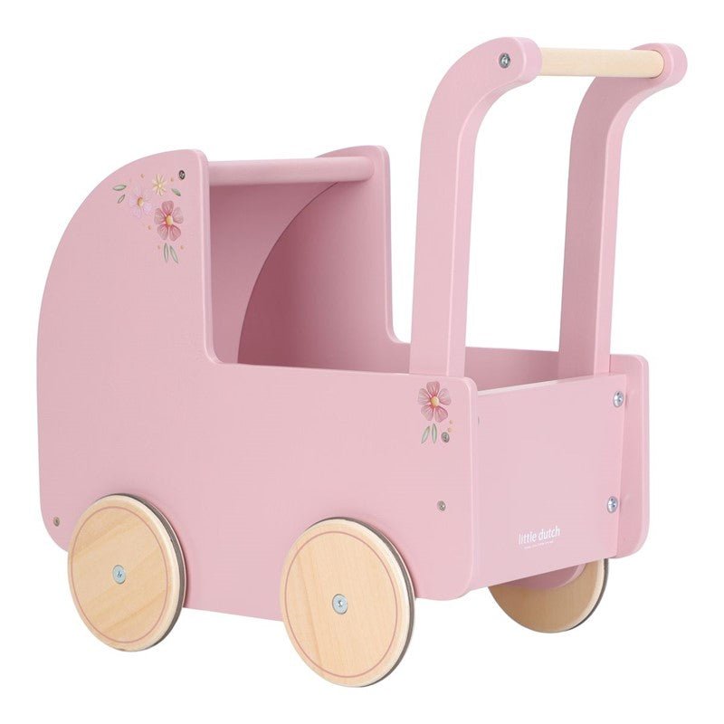 Carrito muñecas Madera Rosa Little Duch - Nanetes