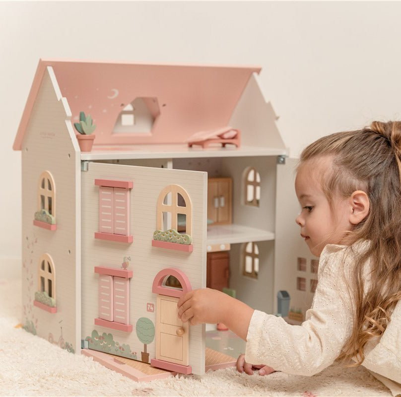 Casita Muñecas Madera Rosa Little Duch - Nanetes