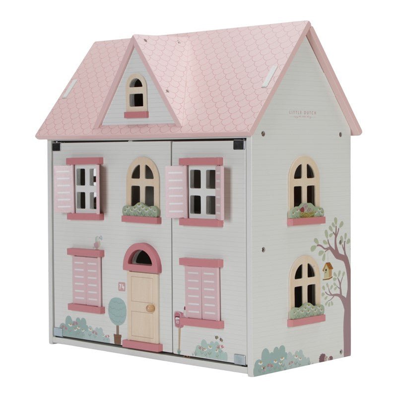 Casita Muñecas Madera Rosa Little Duch - Nanetes