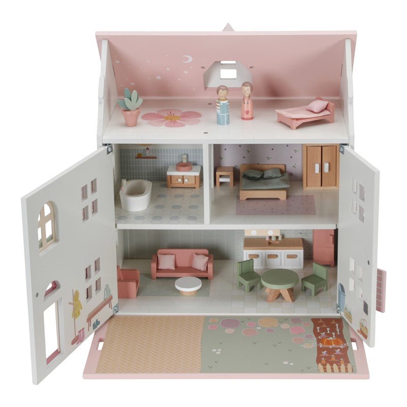 Casita Muñecas Madera Rosa Little Duch - Nanetes