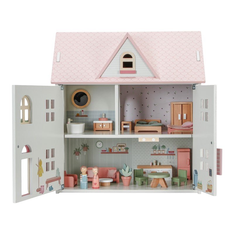 Casita Muñecas Madera Rosa Little Duch - Nanetes