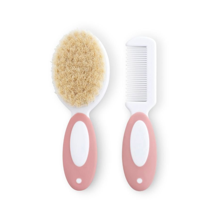 Cepillo y peine bebé Rosa Saro - Nanetes