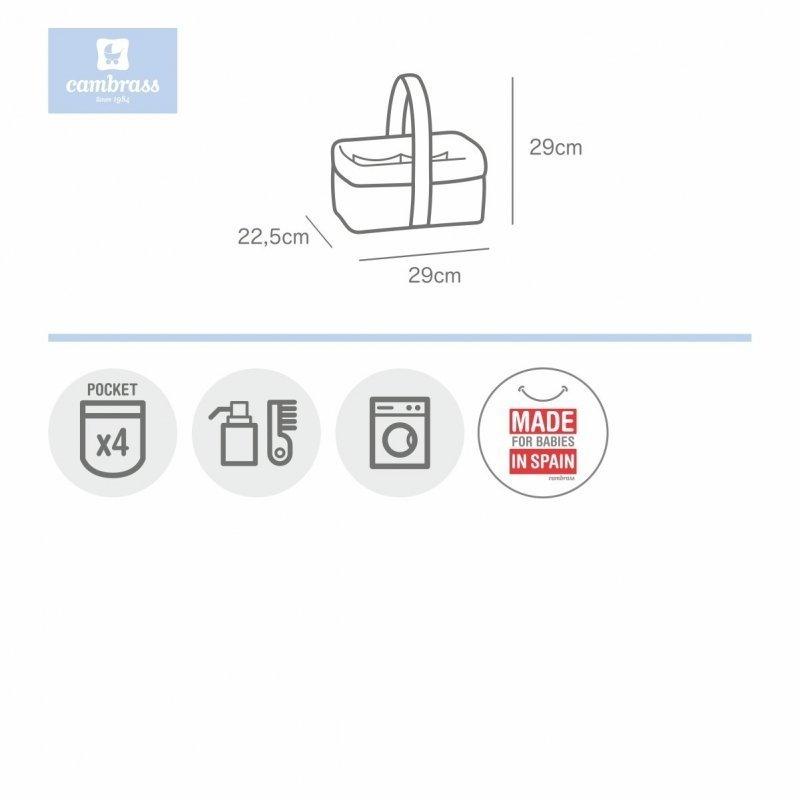 Cesta Canastilla Greeny Beige Cambrass - Nanetes #