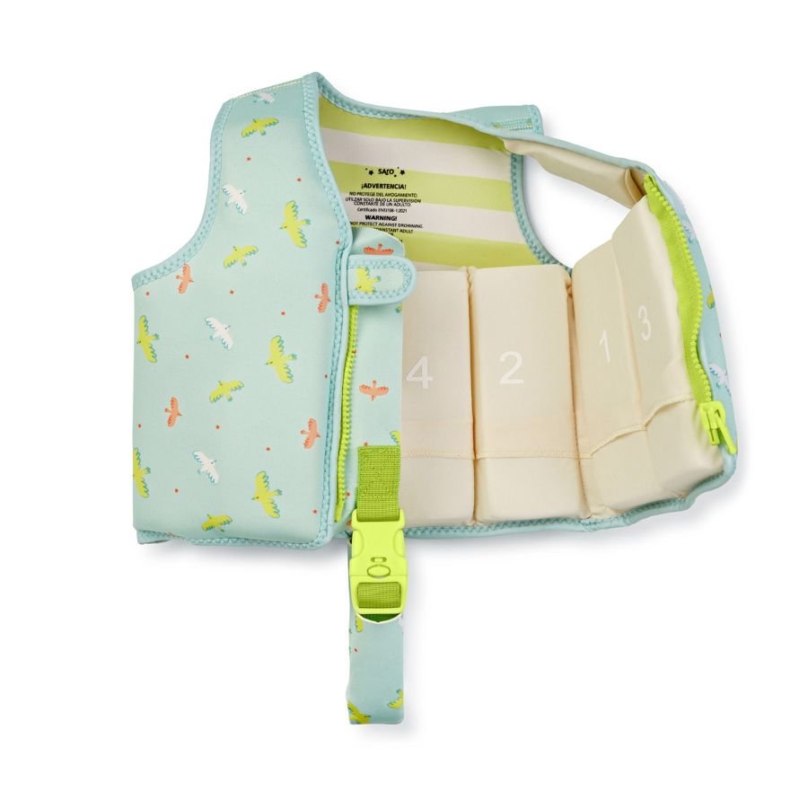 Chaleco Flotador Aprendizaje Tropicool Azul Saro - Nanetes