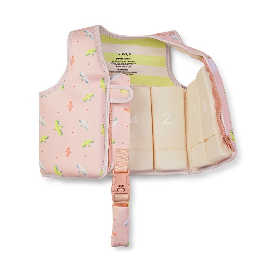 Chaleco Flotador Aprendizaje Tropicool Rosa Saro - Nanetes