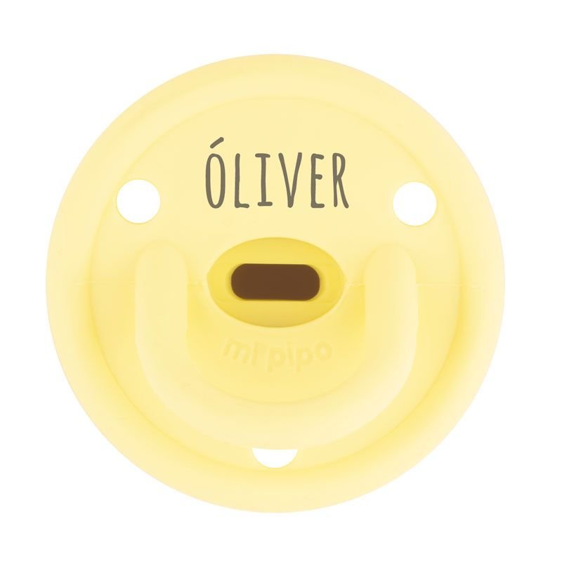 Chupete Personalizado Gummy Amarillo Soft - Nanetes