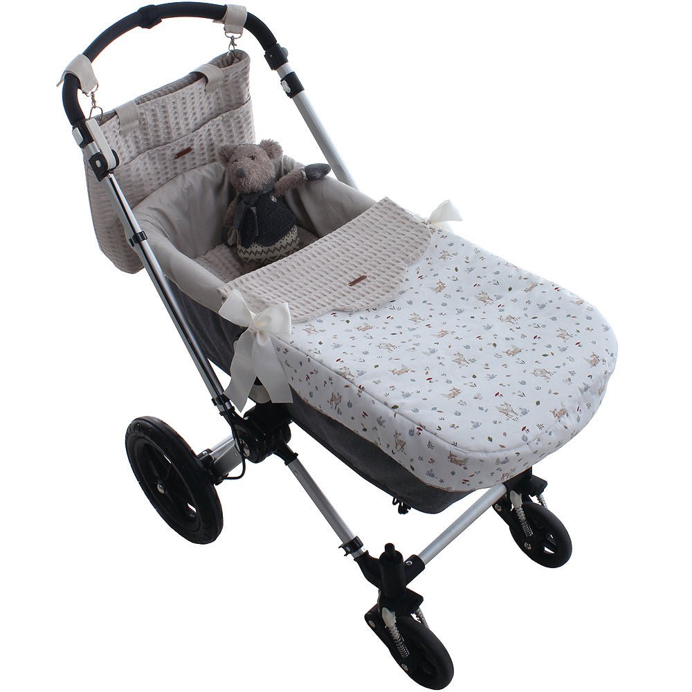 Colcha capazo Reversible Bambi Uzturre - Nanetes