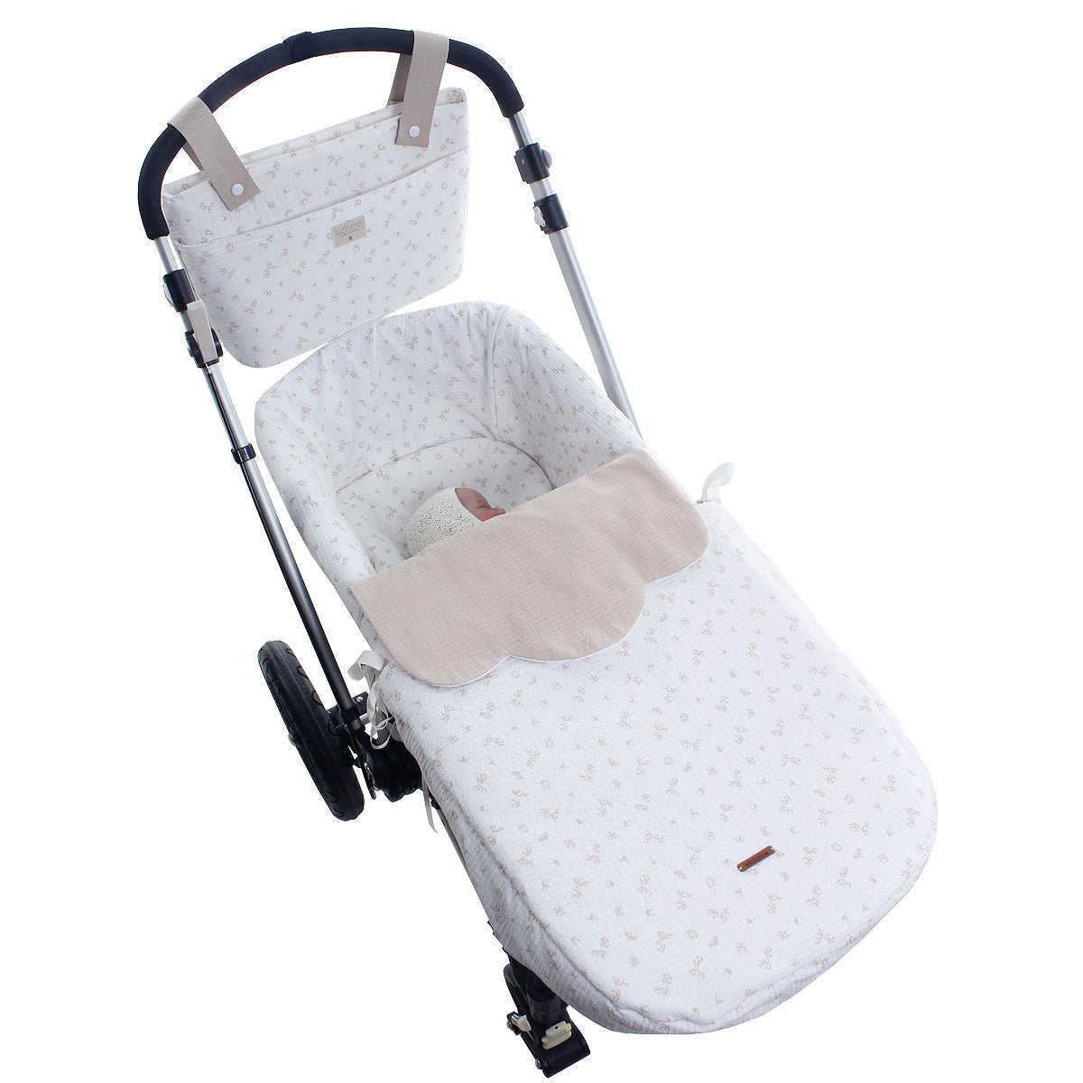 Colcha capazo Reversible Flavia Uzturre - Nanetes