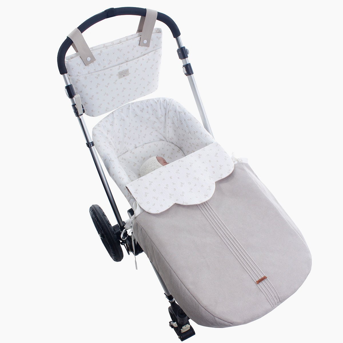 Colcha capazo Reversible Flavia Uzturre - Nanetes