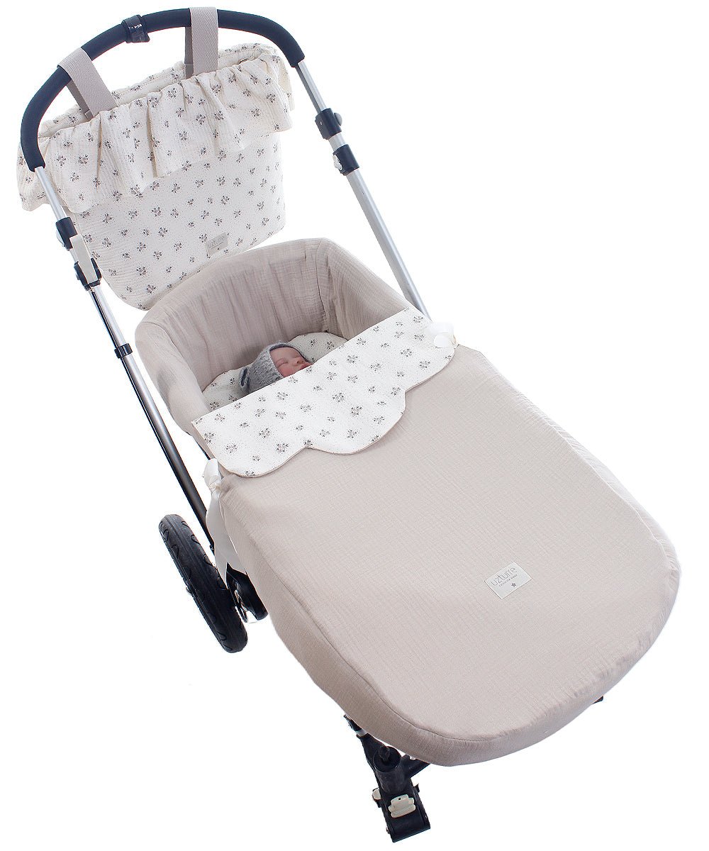 Colcha capazo verano Reversible Graciela Uzturre - Nanetes