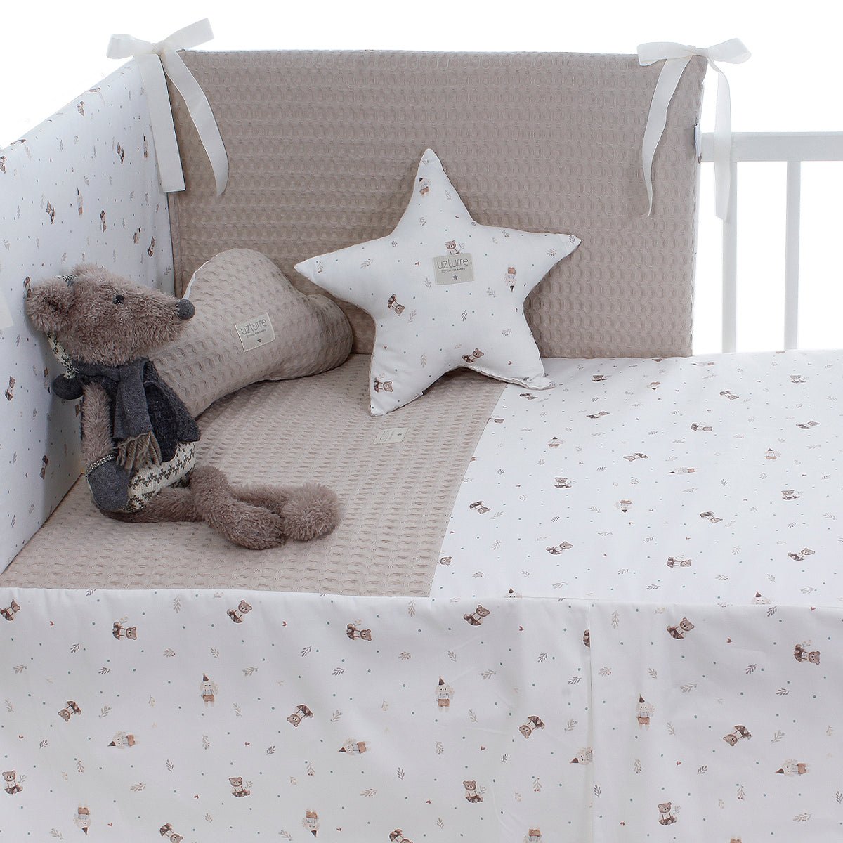 Edredon y Protector cuna Gaspar Uzturre - Nanetes