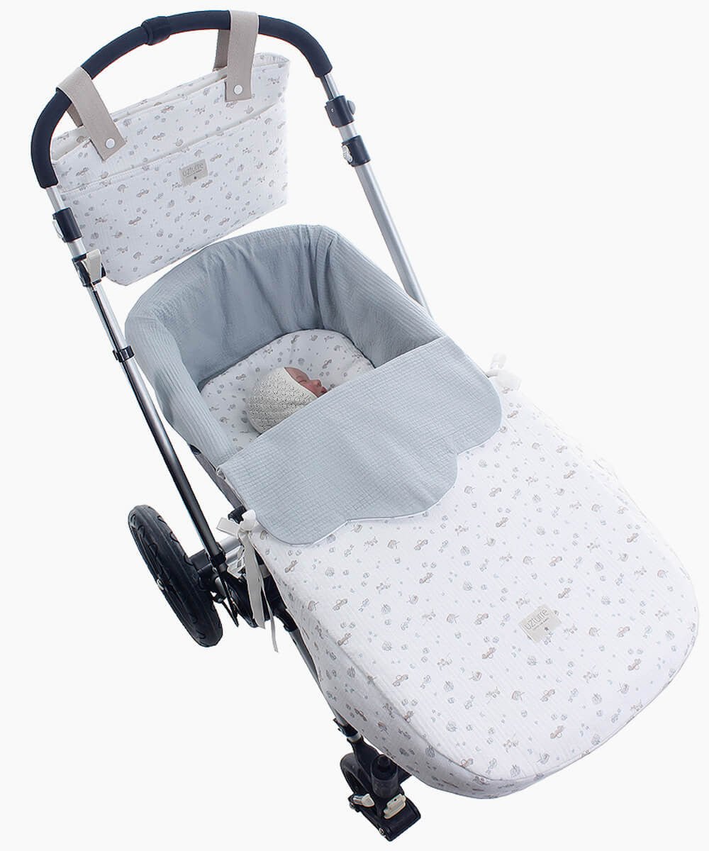 Colcha capazo Reversible Lucca Uzturre - Nanetes