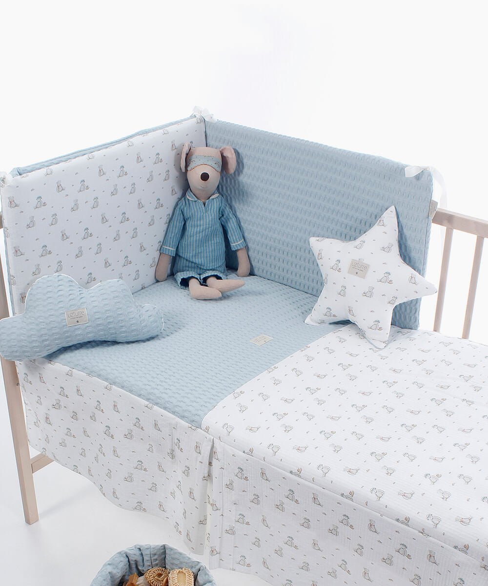 Colcha+ Protector cuna Teddy Uzturre - Nanetes