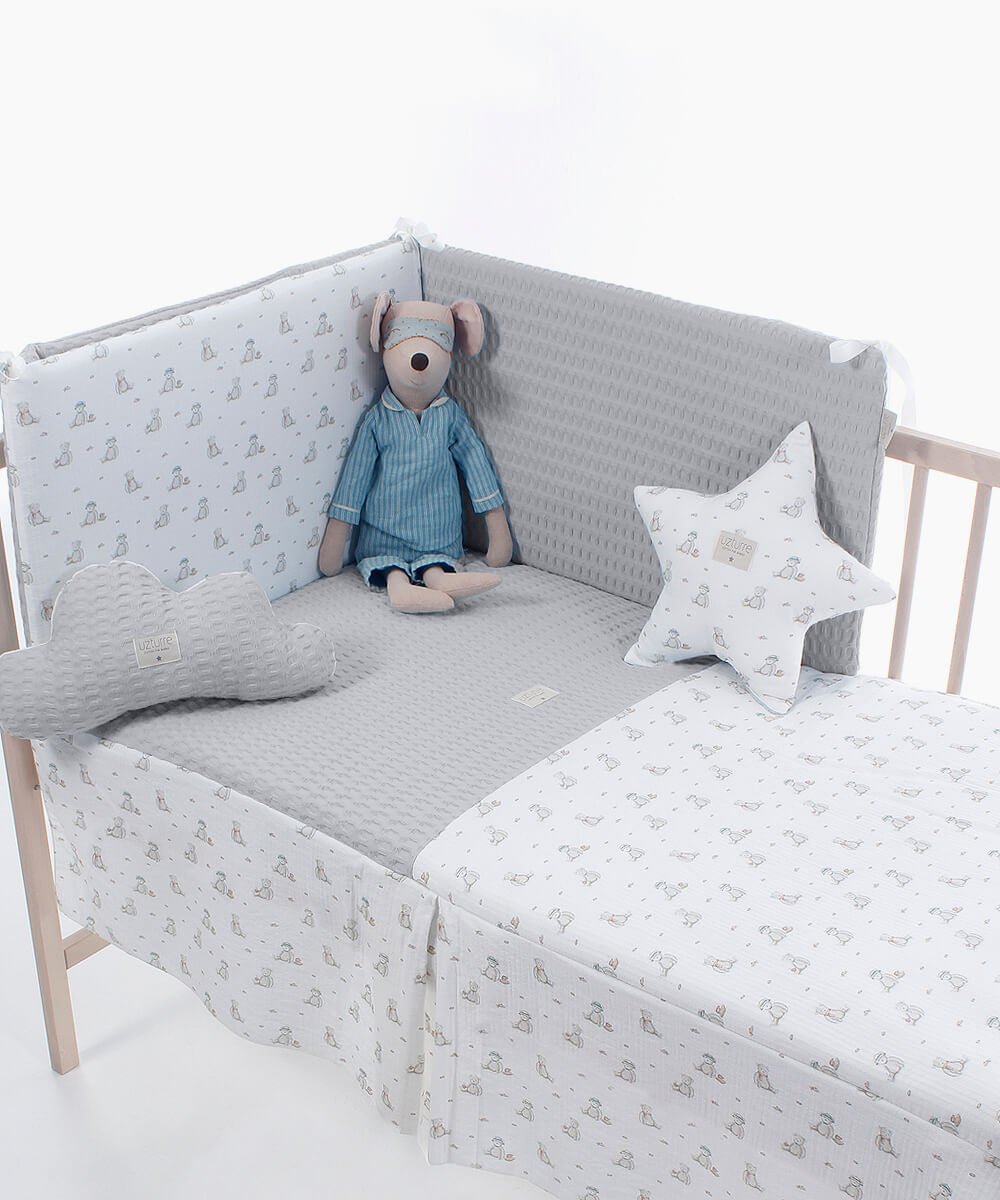 Colcha+ Protector cuna Teddy Uzturre - Nanetes