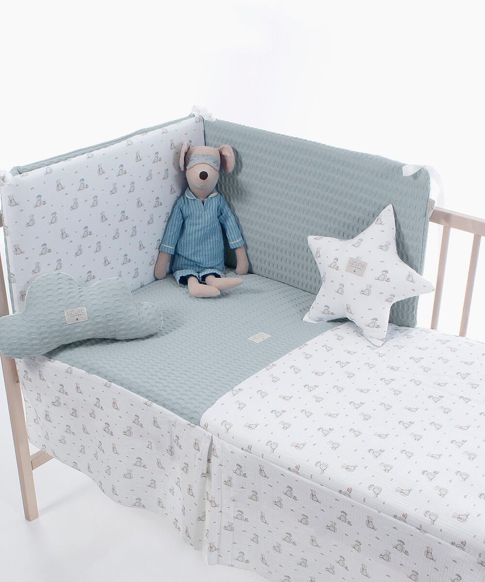 Colcha+ Protector cuna Teddy Uzturre - Nanetes